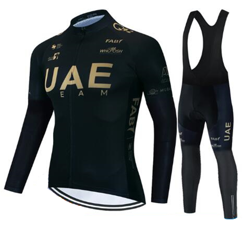Mountain Biking Trousers - Uae Team Autumn Cycling Jersey Set