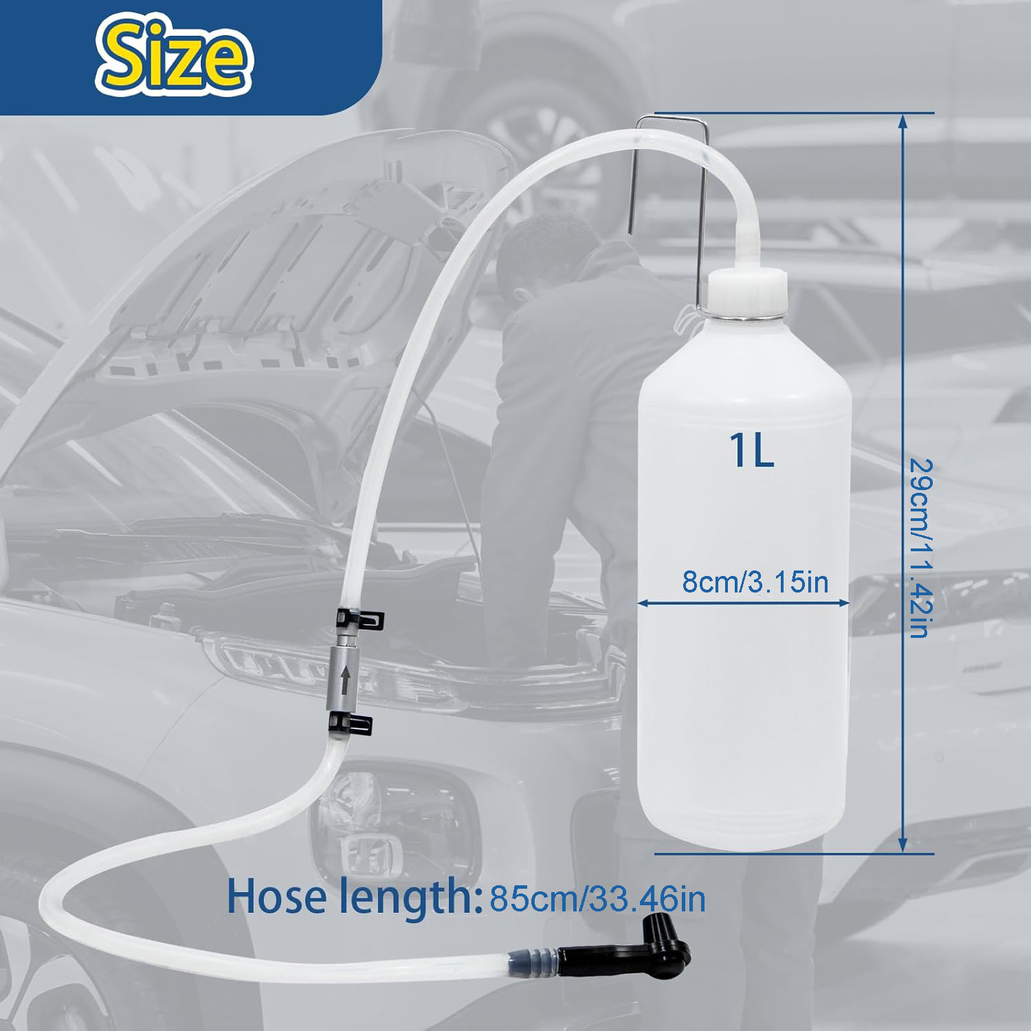 1L Brake Fluid Bleeder Kit wit - Hydraulic Brake Bleed recension och pris