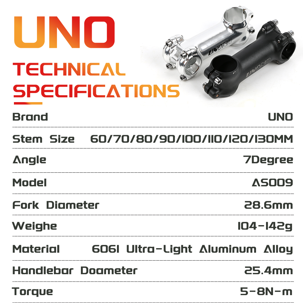 UNO Bike Stem Ultralight 7/17/ - Handlebar Riser Stem recension och pris