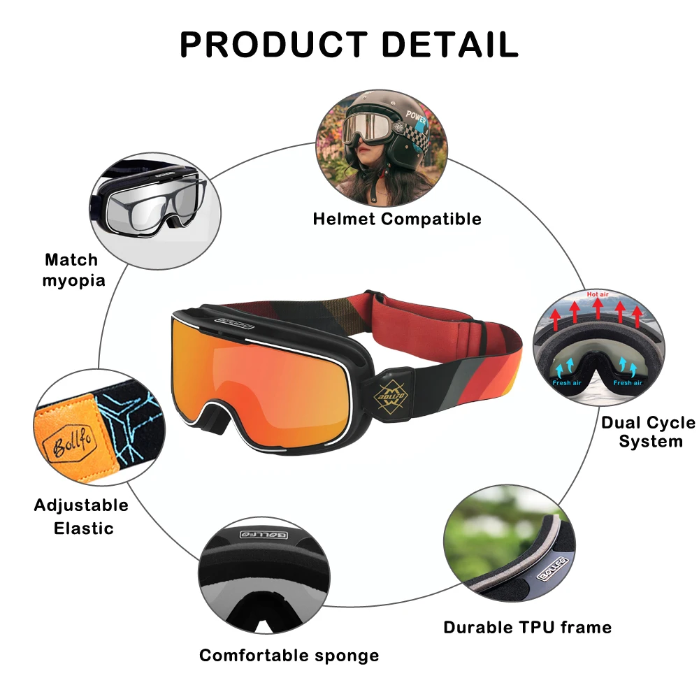 Retro Enduro Motocross Goggles - Mountain Biking Videos recension och pris