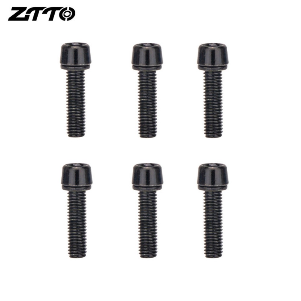 6pcs Titanium-plated Bicycle H - Handlebar Riser Stem recension och pris