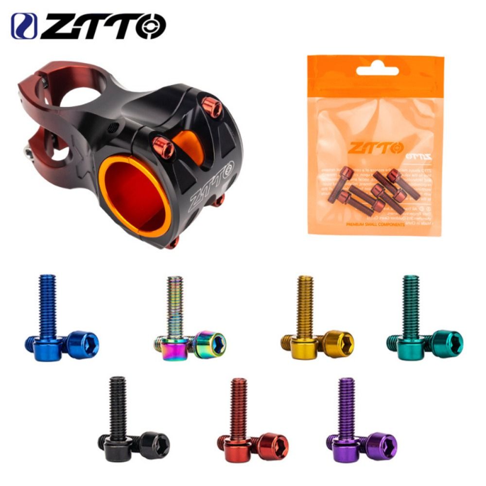 6pcs Titanium-plated Bicycle H - Handlebar Riser Stem recension och pris