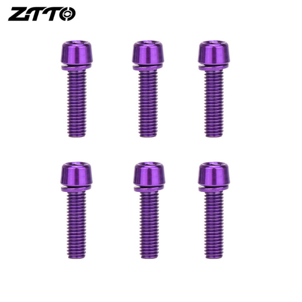 6pcs Titanium-plated Bicycle H - Handlebar Riser Stem recension och pris