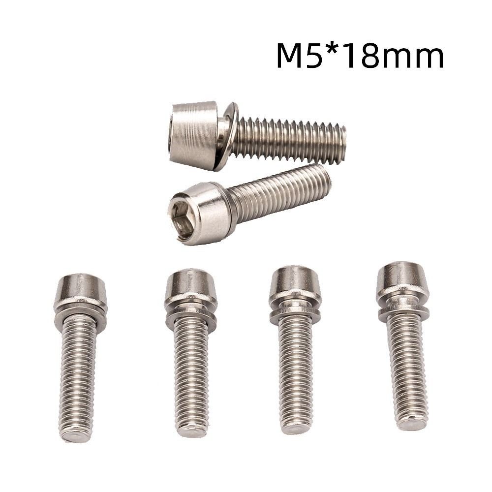 6pcs Titanium-plated Bicycle H - Handlebar Riser Stem recension och pris
